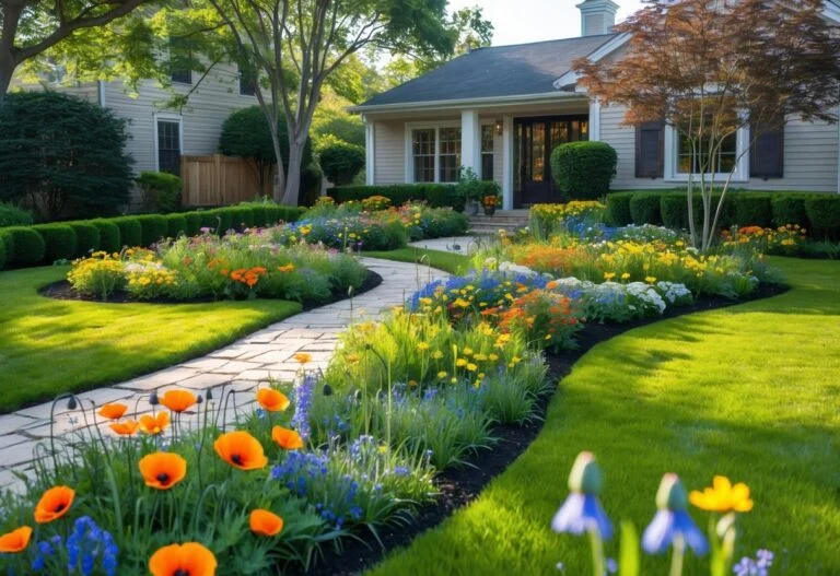 Color-Themed Cottage Garden